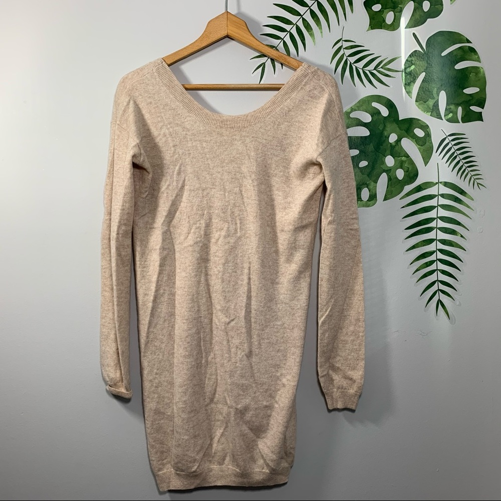 T Babaton XS Low Back Long Sweater